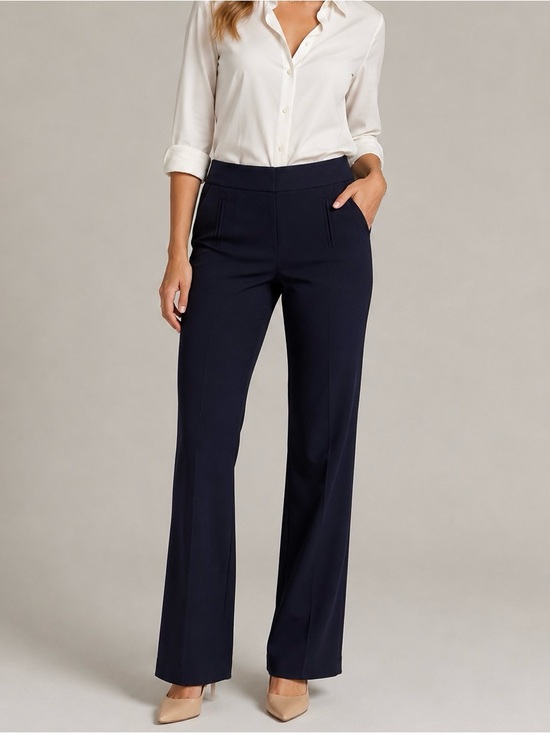 J. Crew Pants - J. Crew Navy Straight-Leg Dress Trousers